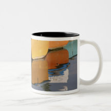 Henley-on-Thames row boats on the Thames River, Coffee Mug