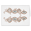 Henna Flower Chain cards