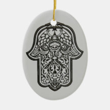 Henna Hand of Hamsa Ornament