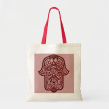 Henna Hand of Hamsa (Red) Bags