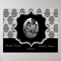 Henna Hand of Hamsa (Wedding) Poster