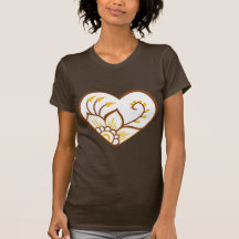 Henna Heart Yellow Shirts
