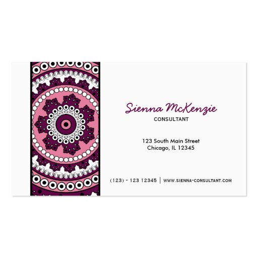 Henna Business Cards, Henna Business Card Designs