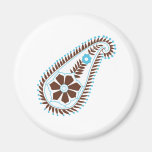 Henna Paisley Magnets