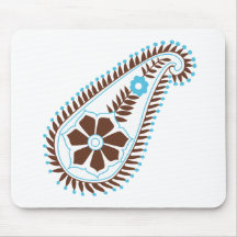 Henna Paisley Mouse Pads