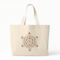 Henna Tattoo Mandala Canvas Bag