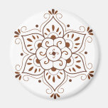 Henna Tattoo Mandala Fridge Magnets