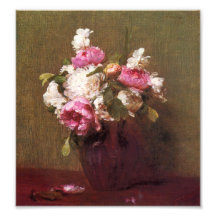 Henri Fantin-Latour Peonies and Roses Print Art Photo