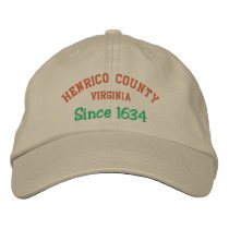 HENRICO COUNTY, VA EMBROIDERED BASEBALL CAPS