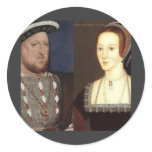 Henry 8th and Anne Boleyn Round Sticker