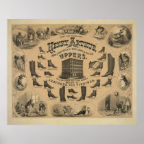 Henry Arthur Boots & Leathers Advertising Poster