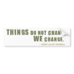 Henry David Thoreau Quote bumper stickers