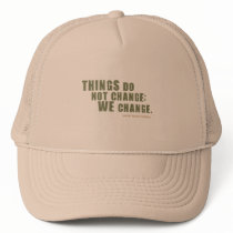 Henry David Thoreau Quote Trucker Hats