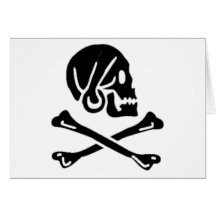 Henry Every authentic pirate flag Card
