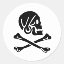 Henry Every authentic pirate flag Stickers