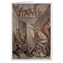 Henry Füssli Painter Draws Fool w/ Glasses 1757-59