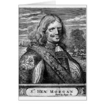 Henry Morgan Pirate Portrait Card