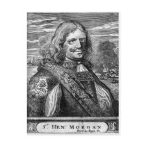 Henry Morgan Pirate Portrait Postcard