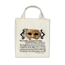 Henry V Quote Canvas Bags