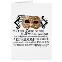 Henry V Quote Greeting Card