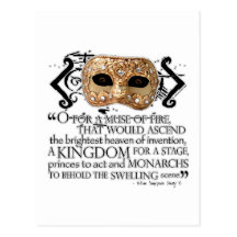 Henry V Quote Postcard