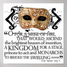 Henry V Quote Poster
