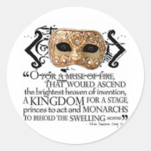 Henry V Quote Stickers