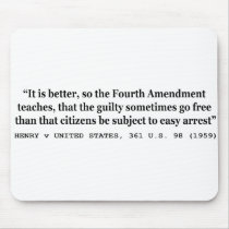 HENRY v UNITED STATES 361 US 98 1959 4th Amendment Mouse Pads