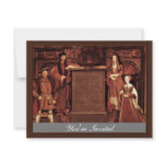 Henry Vii, Elizabeth Of York, Henry Viii And Jane invitations