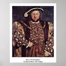 Henry Viii Of England By Hans Holbein The Younger Print