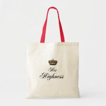 Her Highness (part of his and hers set) Tote Bags