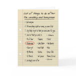 HER LIST - Be my Bridesmaid? Greeting Card