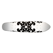 Her Vintage Girly Style Black & White Damask Girls Skateboard Decks