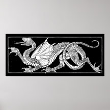 Heraldic Dragon Print