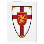 Heraldic Medieval Knights Shield Card