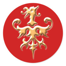 Heraldik Adler heraldry eagle Runde Sticker