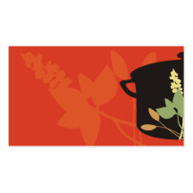 herbs cooking pot business card