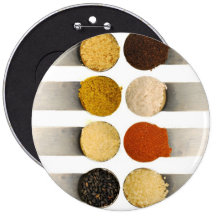 Herbs Spices & Powdered Ingredients Pinback Button