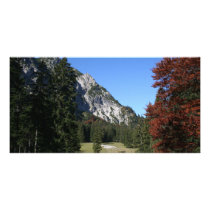 Herbstliche Alm Personalisierte Foto Karte