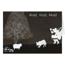 "Herd, Herd, Herd"~Border Collie Christmas Card