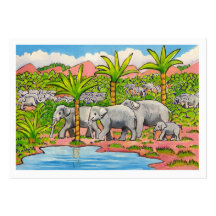 Herd of Elephants Business Card