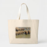Herd of Elephants Canvas Bag