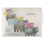 Herd of Hippos? Greeting Card
