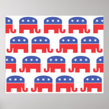 Herd of Republican Elephants Posters