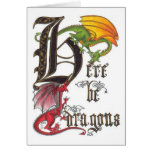 Here Be Dragons All-Occasion Card