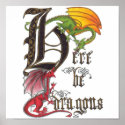 Here Be Dragons posters