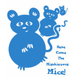 Here Come the Mischievous Mice! Cute Cartoon t-shirts