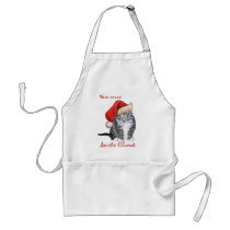 Here Comes Santa Claws! Apron