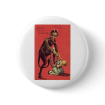 Here Comes The Krampus! 2 Pinback Buttons