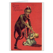 Here Comes The Krampus! 2 Greeting Cards